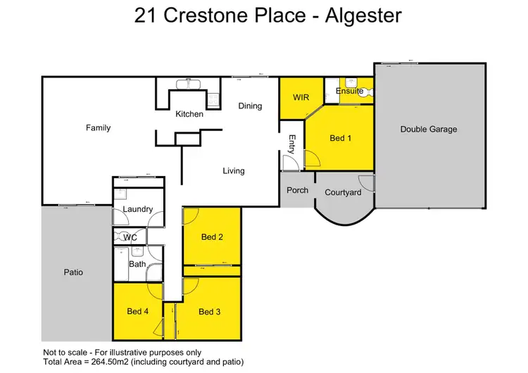 Floorplan of Homely house listing, 21 Crestone Place, Algester QLD 4115