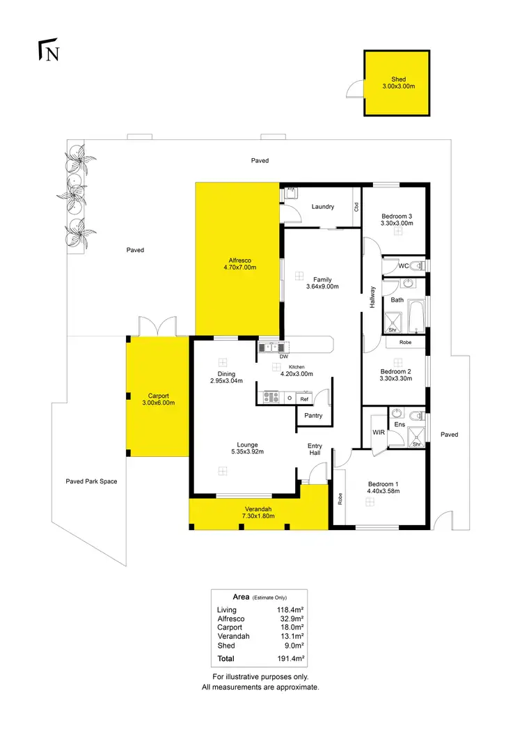 Floorplan of Homely house listing, 13 Pine Drive, Aberfoyle Park SA 5159