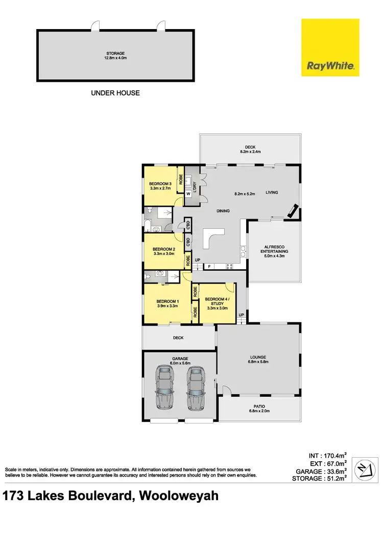 Floorplan of Homely house listing, 173 Lakes Boulevard, Wooloweyah NSW 2464