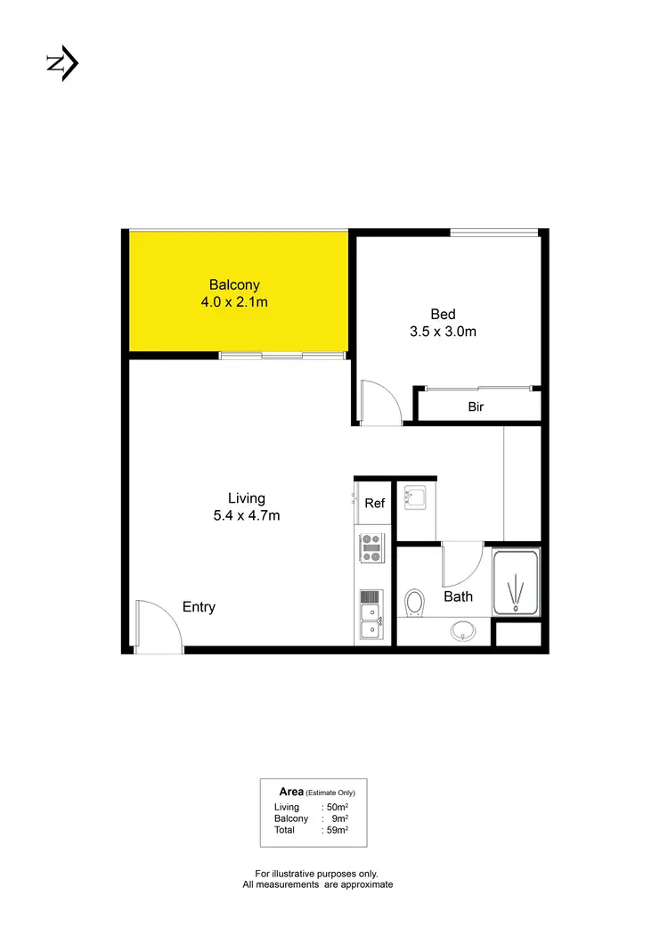 Floorplan of Homely apartment listing, 1904/156 Wright Street, Adelaide SA 5000