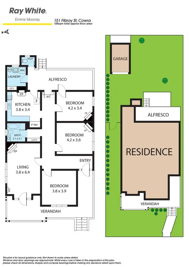 Floorplan of Homely house listing, 151 Fitzroy Street, Cowra NSW 2794
