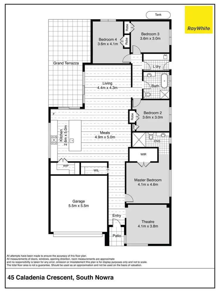 Floorplan of Homely house listing, 45 Caladenia Crescent, South Nowra NSW 2541