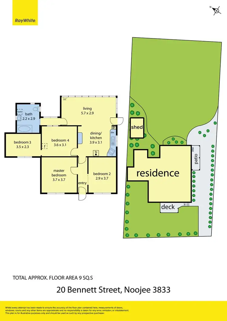 Floorplan of Homely house listing, 20 Bennett Street, Noojee VIC 3833