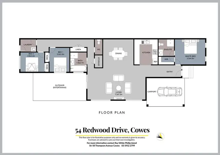 Floorplan of Homely house listing, 54 Redwood Drive, Cowes VIC 3922