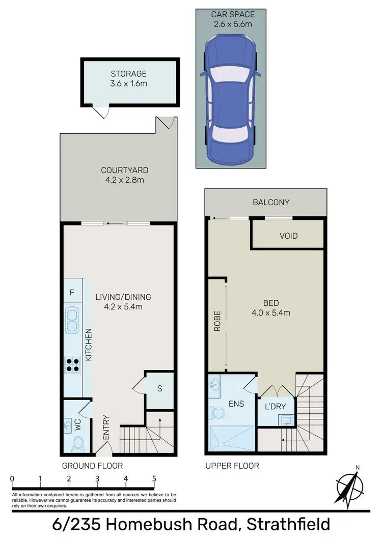Floorplan of Homely apartment listing, 6/235 Homebush Road, Strathfield NSW 2135