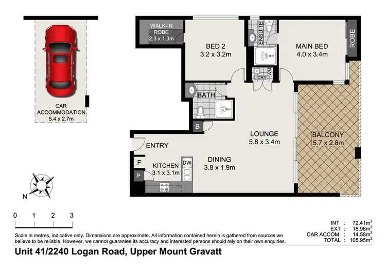 Floorplan of Homely apartment listing, 41/2242 Logan Road, Upper Mount Gravatt QLD 4122