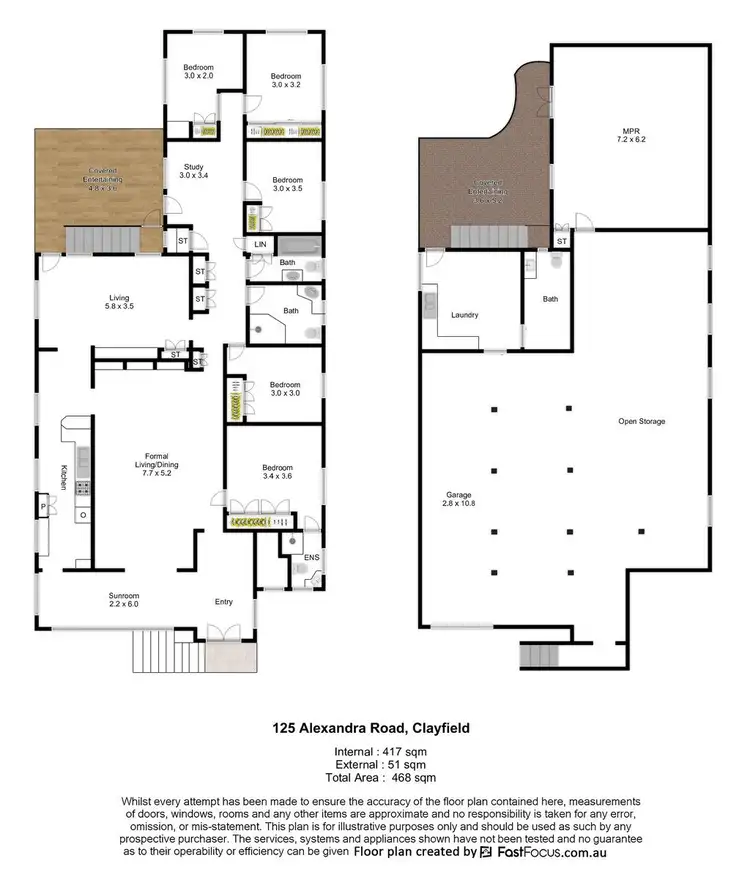 Floorplan of Homely house listing, 125 Alexandra Road, Clayfield QLD 4011