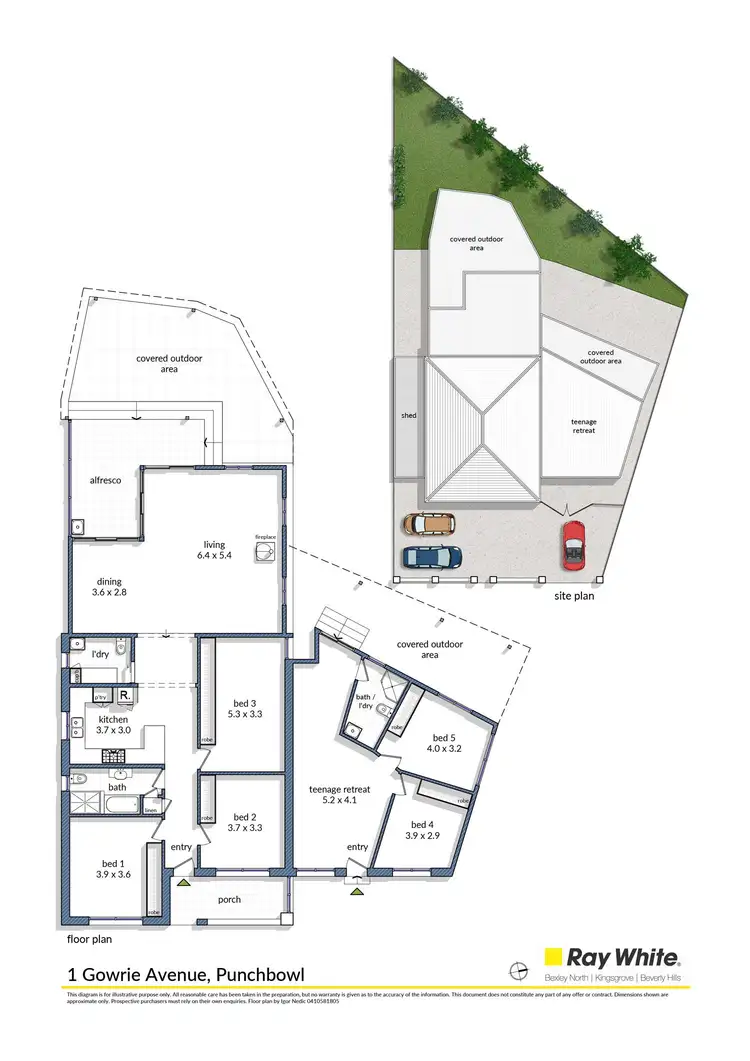 Floorplan of Homely house listing, 1 Gowrie Avenue, Punchbowl NSW 2196