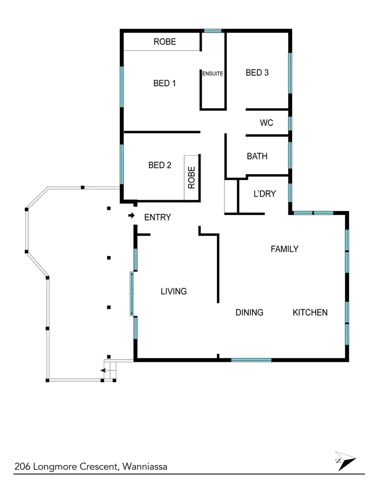 Floorplan of Homely house listing, 206 Longmore Crescent, Wanniassa ACT 2903