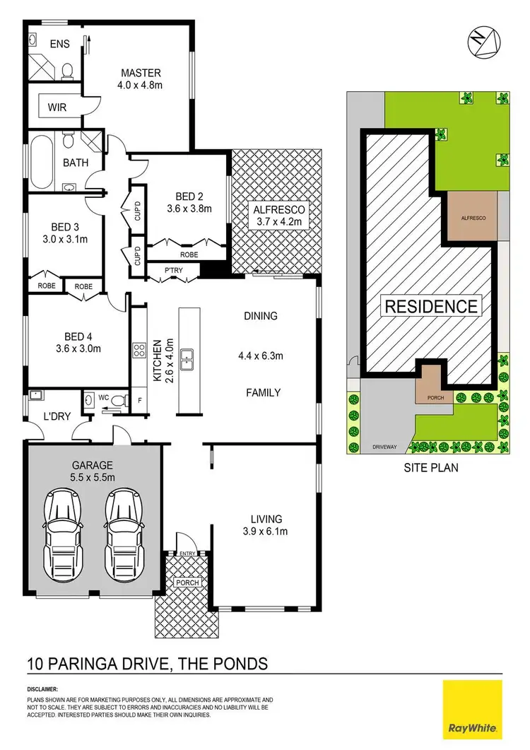 Floorplan of Homely house listing, 10 Paringa Drive, The Ponds NSW 2769