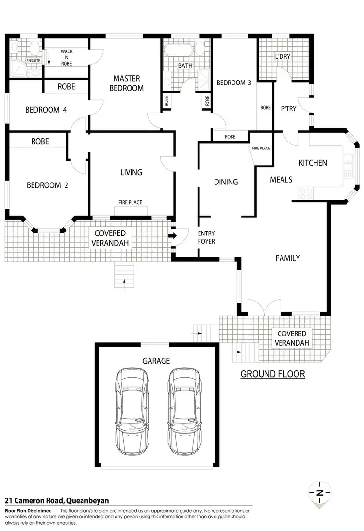 Floorplan of Homely house listing, 21 Cameron Road, Queanbeyan NSW 2620