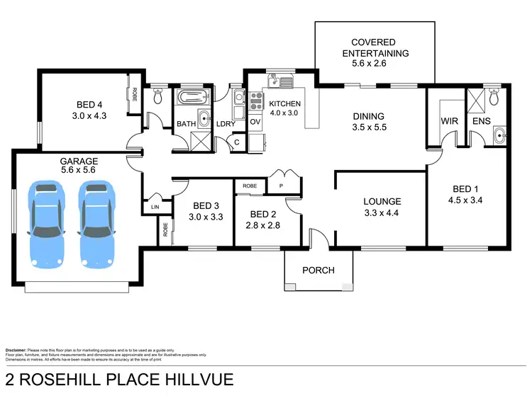 Floorplan of Homely house listing, 16C Warwick Road, Tamworth NSW 2340