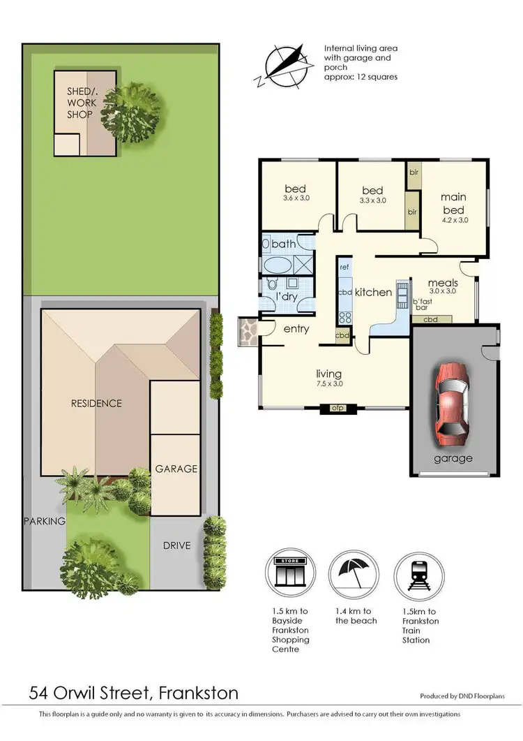 Floorplan of Homely house listing, 54 Orwil Street, Frankston VIC 3199
