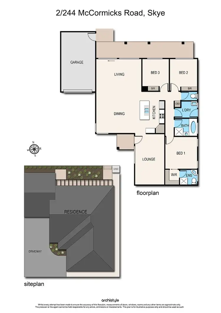 Floorplan of Homely unit listing, 2/244 McCormicks Road, Skye VIC 3977