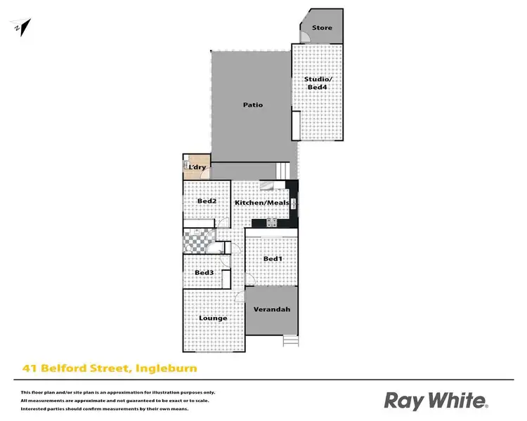 Floorplan of Homely house listing, 41 Belford Street, Ingleburn NSW 2565