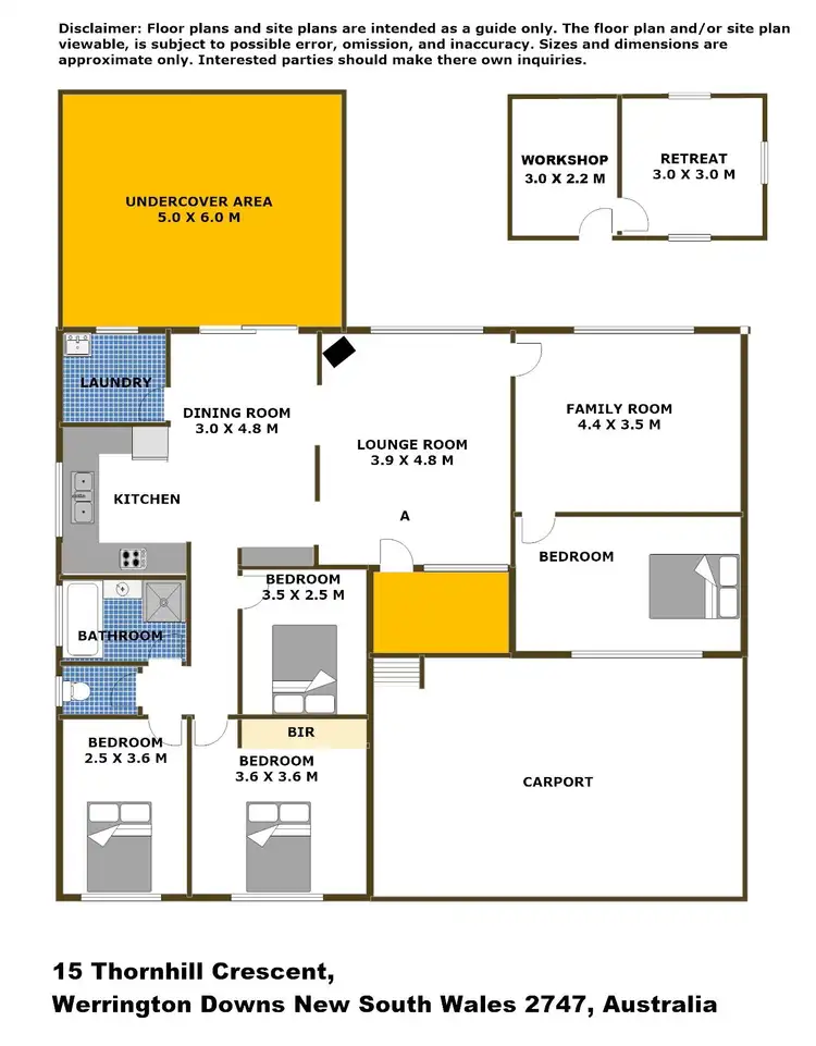 Floorplan of Homely house listing, 15 Thornhill Crescent, Werrington Downs NSW 2747