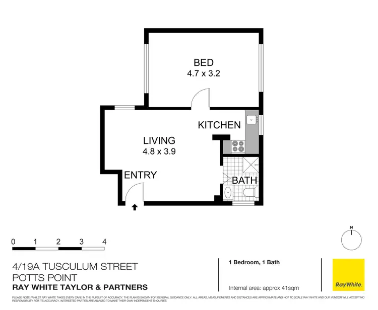 Floorplan of Homely apartment listing, 4/19a Tusculum Street, Potts Point NSW 2011