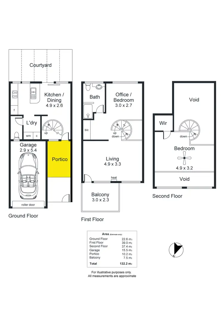 Floorplan of Homely townhouse listing, 6/25 Maxwell Street, Adelaide SA 5000