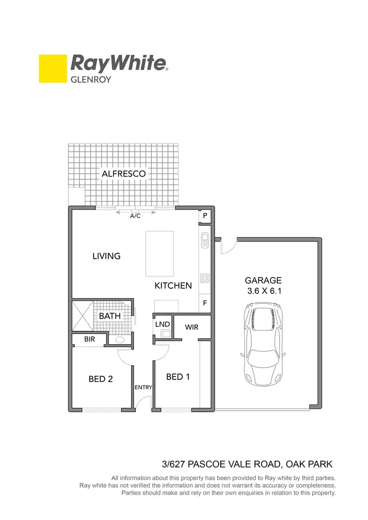 Floorplan of Homely villa listing, 3/627 Pascoe Vale Road, Oak Park VIC 3046