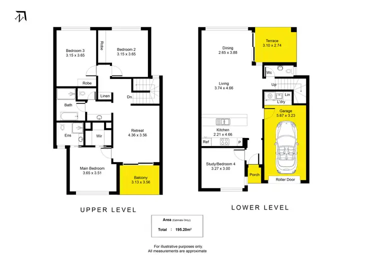 Floorplan of Homely townhouse listing, 2/525 Tapleys Hill Road, Fulham Gardens SA 5024