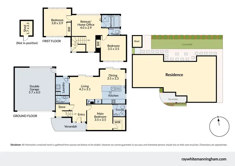 Floorplan of Homely townhouse listing, 2/11 Janet Street, Templestowe Lower VIC 3107