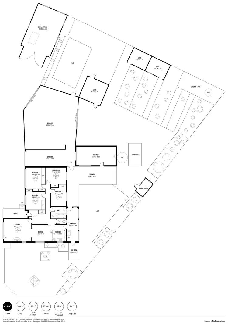 Floorplan of Homely house listing, 5-6 Peyton Place, Hackham West SA 5163