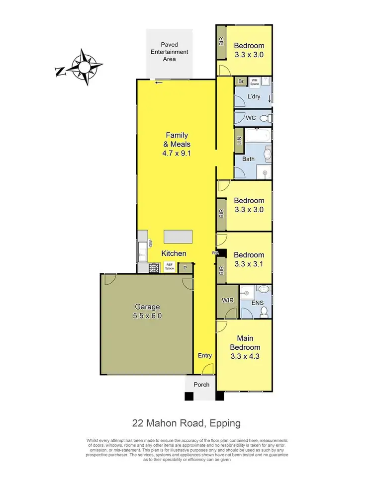 Floorplan of Homely house listing, 22 Mahon Road, Epping VIC 3076