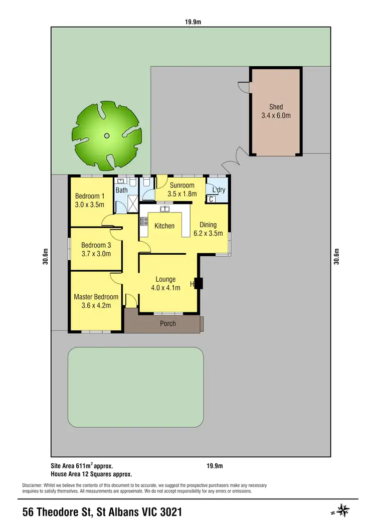 Floorplan of Homely house listing, 56 Theodore Street, St Albans VIC 3021