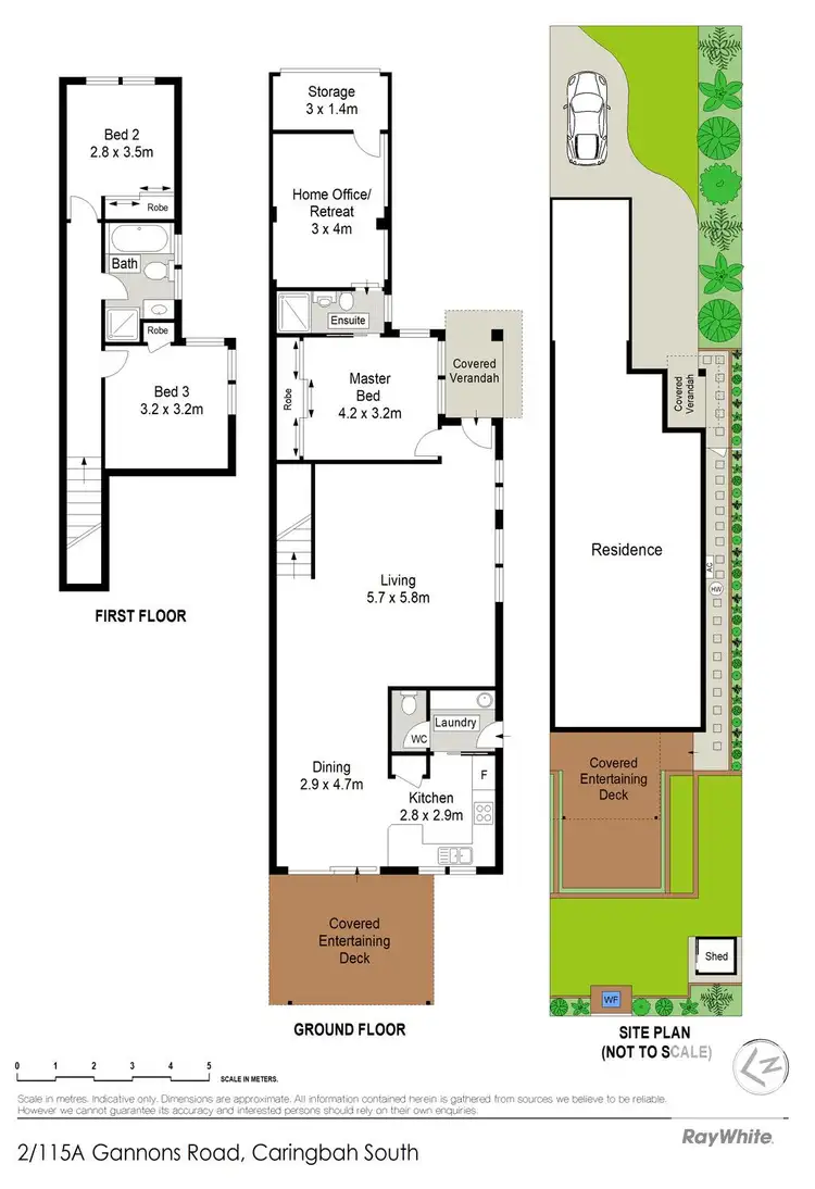 Floorplan of Homely semi-detached listing, 2/115a Gannons Road, Caringbah South NSW 2229
