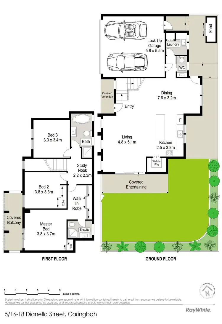 Floorplan of Homely townhouse listing, 5/16-18 Dianella Street, Caringbah NSW 2229