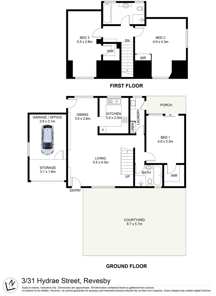 Floorplan of Homely townhouse listing, 3/31 Hydrae Street, Revesby NSW 2212