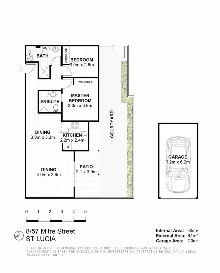 Floorplan of Homely apartment listing, 8/57 Mitre Street, St Lucia QLD 4067