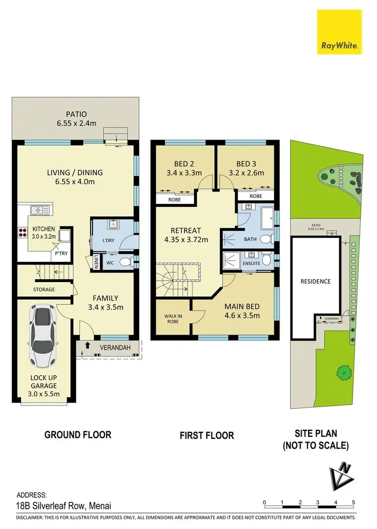 Floorplan of Homely semi-detached listing, 18B Silverleaf Row, Menai NSW 2234
