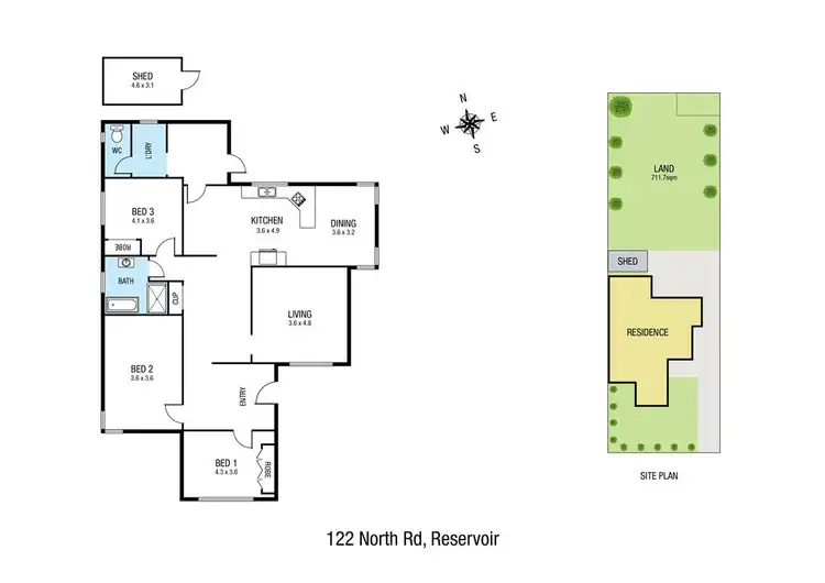 Floorplan of Homely house listing, 122 North Road, Reservoir VIC 3073