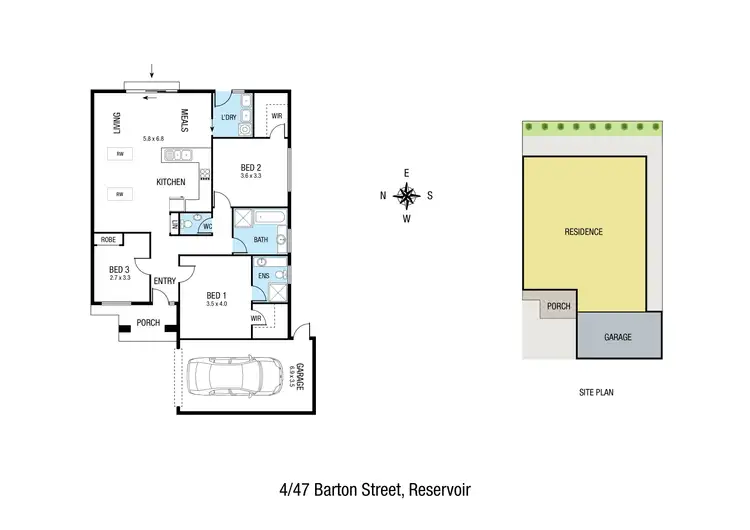 Floorplan of Homely unit listing, 4/47 Barton Street, Reservoir VIC 3073