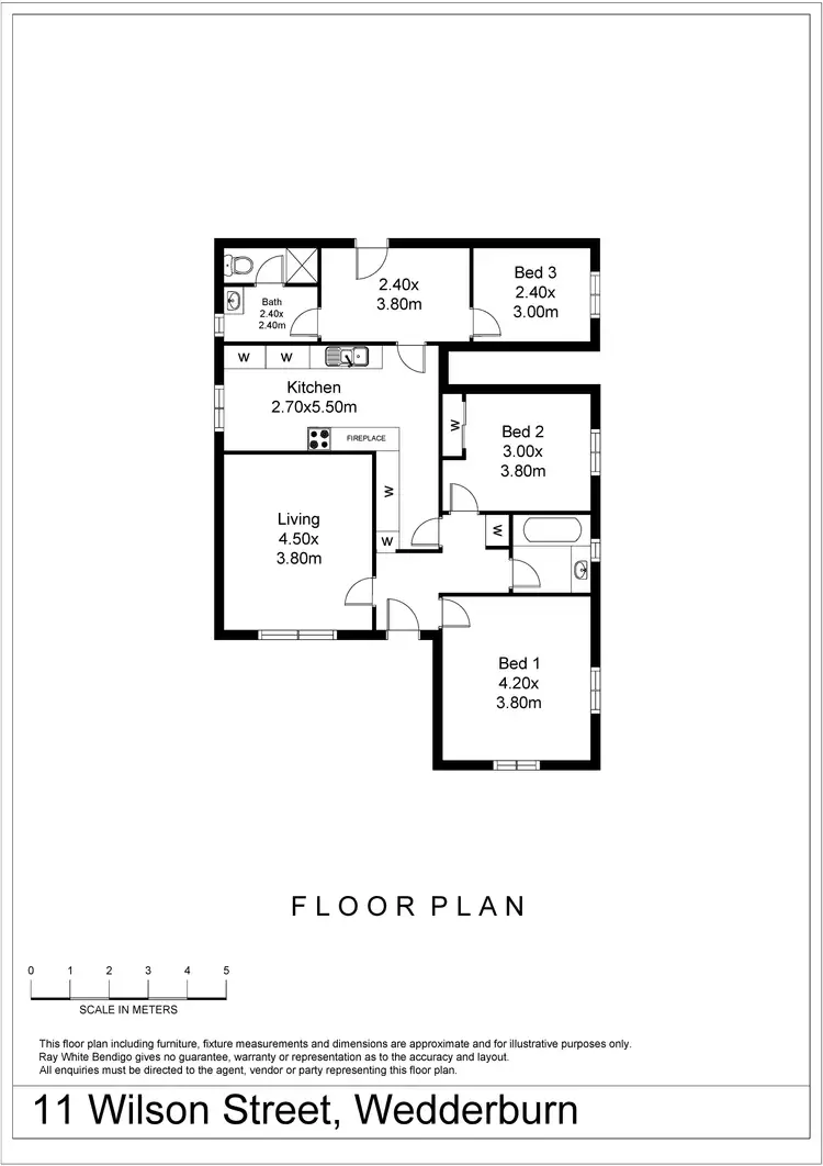 Floorplan of Homely house listing, 11 Wilson Street, Wedderburn VIC 3518