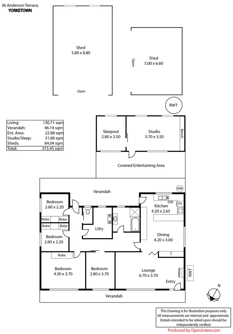 Floorplan of Homely house listing, 36 Anderson Terrace, Yorketown SA 5576