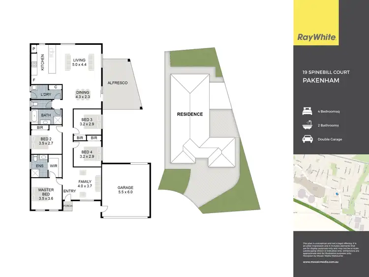 Floorplan of Homely house listing, 19 Spinebill Court, Pakenham VIC 3810