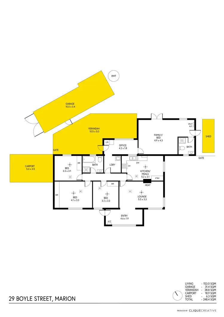Floorplan of Homely house listing, 29 Boyle Street, Marion SA 5043
