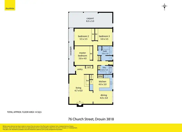 Floorplan of Homely house listing, 76 Church Street, Drouin VIC 3818