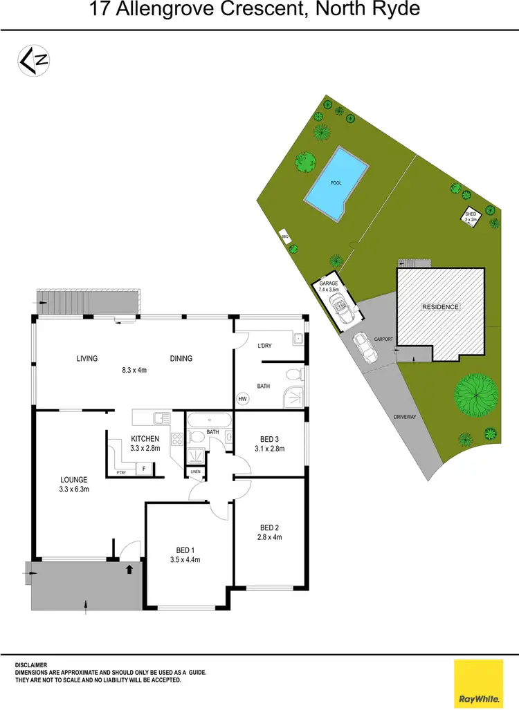 Floorplan of Homely house listing, 17 Allengrove Crescent, North Ryde NSW 2113