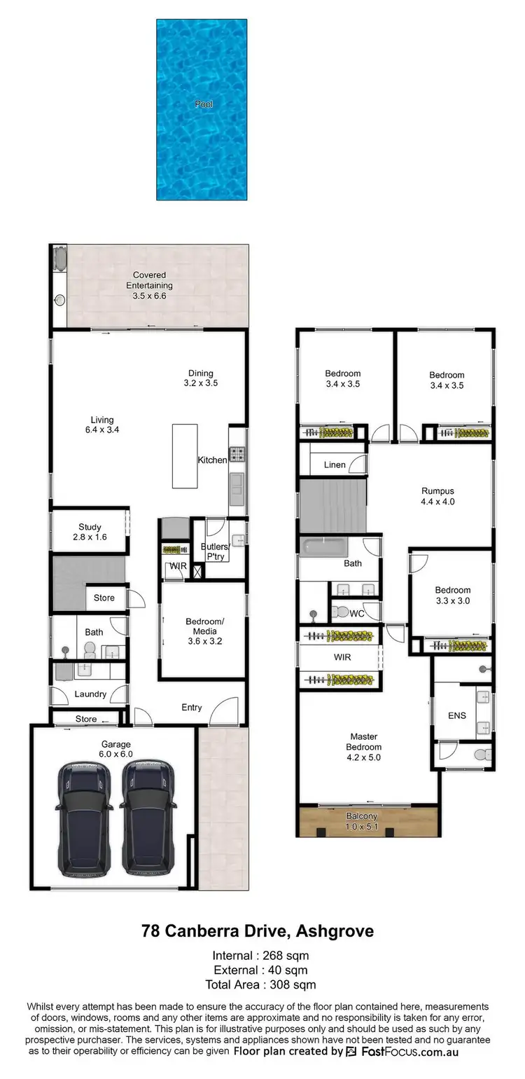 Floorplan of Homely house listing, 78 Canberra Drive, Ashgrove QLD 4060