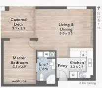 Floorplan of Homely unit listing, 12/414 Marine Parade, Biggera Waters QLD 4216