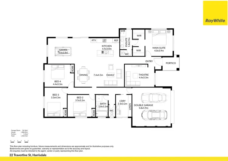 Floorplan of Homely house listing, 22 Travertine Street, Harrisdale WA 6112