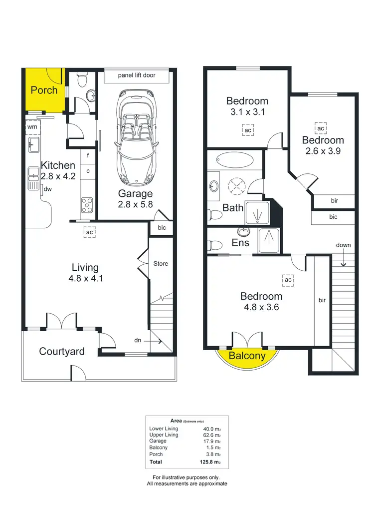 Floorplan of Homely townhouse listing, 9 Hume Street, Adelaide SA 5000