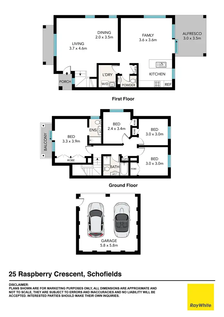 Floorplan of Homely house listing, 25 Raspberry Crescent, Schofields NSW 2762