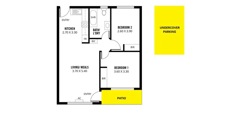 Floorplan of Homely unit listing, 2/147 Stephen Terrace, Walkerville SA 5081