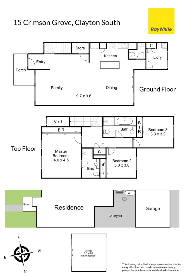 Floorplan of Homely townhouse listing, 15 Crimson Grove, Clayton South VIC 3169