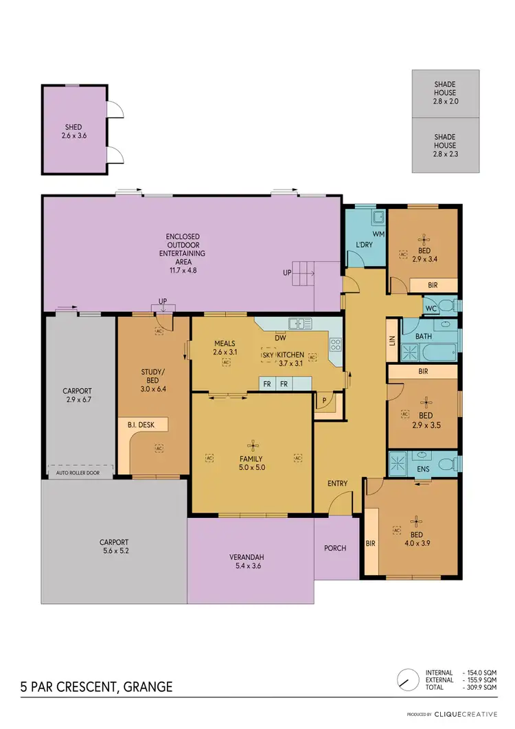 Floorplan of Homely house listing, 5 Par Crescent, Grange SA 5022