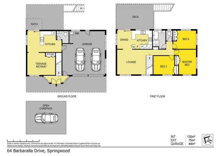 Floorplan of Homely house listing, 64 Barbaralla Drive, Springwood QLD 4127